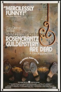8k865 ROSENCRANTZ & GUILDENSTERN ARE DEAD 1sh 1990 Gary Oldman, Tim Roth, Dreyfuss, cool image!