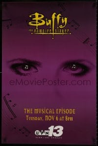 8k130 BUFFY THE VAMPIRE SLAYER tv poster 2001 Sarah Michelle Gellar, Once More with Feeling!