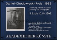 8k484 DANIEL CHODOWIECKI PREIS 24x33 German museum/art exhibition 1993 cool design!