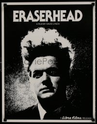 8k236 ERASERHEAD 17x22 special poster R1980s directed by David Lynch, Jack Nance, surreal fantasy horror!