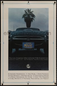 8k140 FILMEX '74 25x38 film festival poster 1974 Los Angeles Film Festival, Jaguar XK-E close up!
