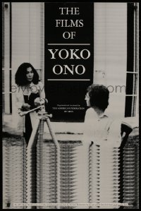 8k143 FILMS OF YOKO ONO 24x36 film festival poster 1991 great image of her and John Lennon!