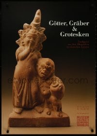 8k499 GOTTER GRABER & GROTESKEN 24x33 German museum/art exhibition 1991 image of bizarre sculpture!