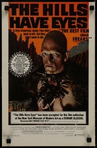 8k244 HILLS HAVE EYES 11x17 special poster 1978 Wes Craven, creepy sub-human Michael Berryman!