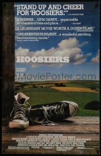 8k246 HOOSIERS 25x39 special poster 1986 best basketball movie ever, Gene Hackman, Dennis Hopper!