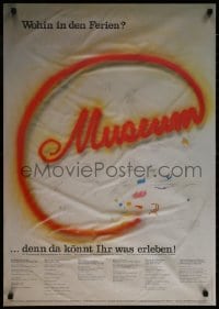 8k524 MUSEUM 24x33 German museum/art exhibition 1990s great title treatment and artwork!