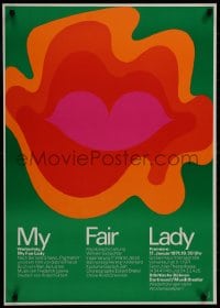 8k182 MY FAIR LADY 24x33 German stage poster 1971 Pygmalion by George Bernard Shaw, Matthies art!