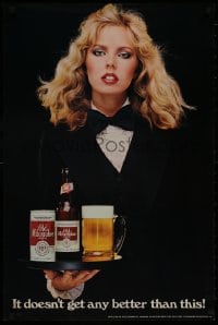 8k155 OLD MILWAUKEE 20x30 advertising poster 1981 woman w/beer, doesn't get any better than this!