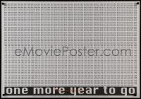 8k262 ONE MORE YEAR TO GO 27x39 Israeli special poster 1999 David Tartakover design, all the years!