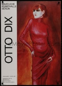 8k529 OTTO DIX 24x33 German museum/art exhibition 1987 Bildnis der Tanzerin Anita Berber!