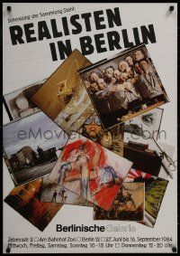 8k541 REALISTEN IN BERLIN 23x33 German museum/art exhibition 1984 completely different art images!