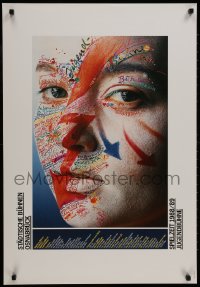 8k186 STADTISCHE BUHNEN OSNABRUCK SPIELZEIT 1988/89 24x34 German stage poster 1988 Holger Matthies!