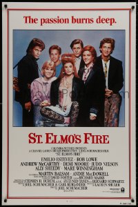 8k914 ST. ELMO'S FIRE int'l 1sh 1985 Rob Lowe, Demi Moore, Emilio Estevez, Ally Sheedy, Judd Nelson