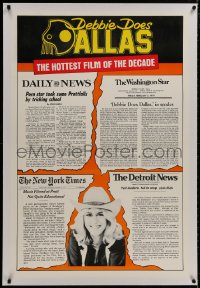 8m295 DEBBIE DOES DALLAS linen 1sh 1978 New York Times says this hot film's not quite educational!