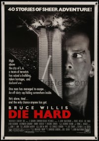8m300 DIE HARD linen 1sh 1988 Bruce Willis vs twelve terrorists, action classic, no borders!