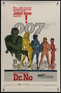 8m303 DR. NO linen 1sh 1963 Sean Connery is the most extraordinary gentleman spy James Bond 007!