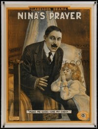 8m087 NINA'S PRAYER linen British Quad 1912 alcoholic father scared daughter wants to be like him!