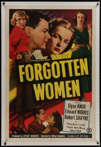 8m317 FORGOTTEN WOMEN linen 1sh 1949 trashy bad girls, including smoking Noel Neill, of all people!