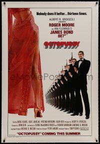 8m409 OCTOPUSSY linen style A advance 1sh 1983 Maud Adams & Roger Moore as James Bond by Goozee!