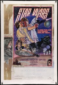 8m462 STAR WARS linen style D NSS style 1sh 1978 George Lucas, circus poster art by Struzan & White!
