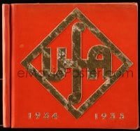 8p133 UFA 1934-35 hardcover German campaign book 1934 elaborate embossed cover, Brigitte Helm, rare!