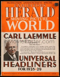 8p141 EXHIBITORS HERALD WORLD exhibitor magazine April 28, 1928 w/Universal 1928-29 yearbook, rare!