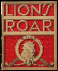 8p194 LION'S ROAR vol 1 no 1 exhibitor magazine 1941 cover art of Leo the Lion by Jacques Kapralik!