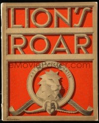8p197 LION'S ROAR vol 1 no 4 exhibitor magazine 1941 cover art of Leo the Lion by Jacques Kapralik!
