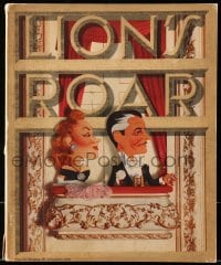 8p207 LION'S ROAR exhibitor magazine December 1942 Kapralik art of Ronald Colman & Greer Garson!