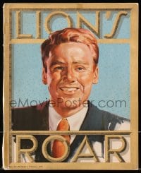 8p215 LION'S ROAR exhibitor magazine February 1945 great cover art of Van Johnson + Hirschfeld art!