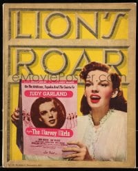 8p219 LION'S ROAR exhibitor magazine November 1945 Judy Garland, Hirschfeld art, Tom & Jerry +more!