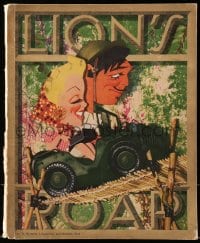 8p205 LION'S ROAR exhibitor magazine September/October 1942 Kapralik art of Gable & Lana Turner!