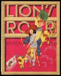 8p210 LION'S ROAR exhibitor magazine September 1943 Mickey Rooney & Judy Garland by Al Hirschfeld!