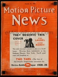 8p154 MOTION PICTURE NEWS exhibitor magazine August 25, 1928 Al Jolson in blackface art silhouette!