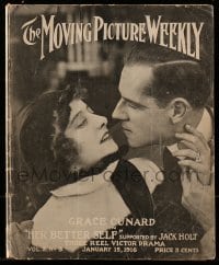 8p160 MOVING PICTURE WEEKLY vol 2 no 3 exhibitor magazine January 15, 1916 about then current movies!