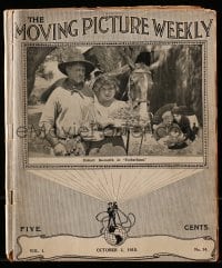8p157 MOVING PICTURE WEEKLY vol 1 no 14 exhibitor magazine Oct 2, 1915 about then current movies!