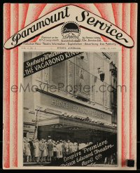 8p178 PARAMOUNT SERVICE Australian exhibitor magazine April 15, 1930 images of stars & posters!