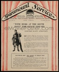 8p183 PARAMOUNT SERVICE Australian exhibitor magazine Oct 15, 1930 7 posters from current movies!