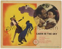 8r134 CABIN IN THE SKY LC 1943 c/u of Rochester & Lena Horne + wonderful signed Al Hirschfeld art!