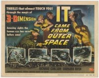 8r107 IT CAME FROM OUTER SPACE 3D TC 1953 Ray Bradbury sci-fi classic, thrills that almost touch you!