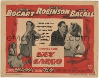 8r109 KEY LARGO TC 1948 Humphrey Bogart, Lauren Bacall, Edward G. Robinson, John Huston film noir!