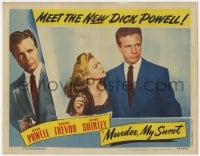 8r170 MURDER, MY SWEET LC 1944 best c/u of Dick Powell as Chandler's Philip Marlow w/Claire Trevor!