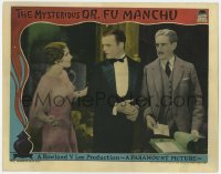 8r171 MYSTERIOUS DR FU MANCHU LC 1929 Neil Hamilton in tux between Jean Arthur & Tully Marshall!
