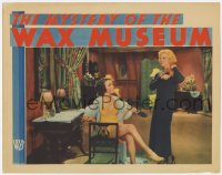 8r172 MYSTERY OF THE WAX MUSEUM LC 1933 reporter Glenda Farrell smiles at scantily clad Fay Wray!