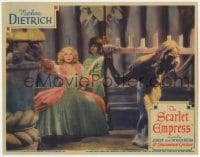 8r189 SCARLET EMPRESS LC 1934 Marlene Dietrich by wild candle holder, von Sternberg, ultra rare!