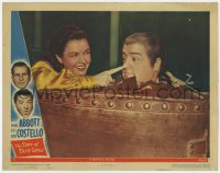 8r015 TIME OF THEIR LIVES LC #2 1946 ghost Marjorie Reynolds pokes ghost Lou Costello's nose!