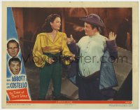 8r014 TIME OF THEIR LIVES LC #6 1946 ghost Lou Costello at gunpoint by ghost Marjorie Reynolds!