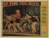 8r206 UP POPS THE DEVIL LC 1931 sexy young Carole Lombard dancing in Broadway show, ultra rare!