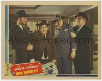 8r019 WHO DONE IT LC 1942 great image of Bud Abbott & Lou Costello grabbed by Bendix & Gargan!