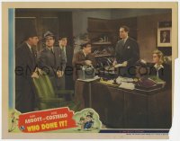 8r022 WHO DONE IT LC 1942 Abbott & Costello in office with Bendix, Knowles, Gargan & Allbritton!